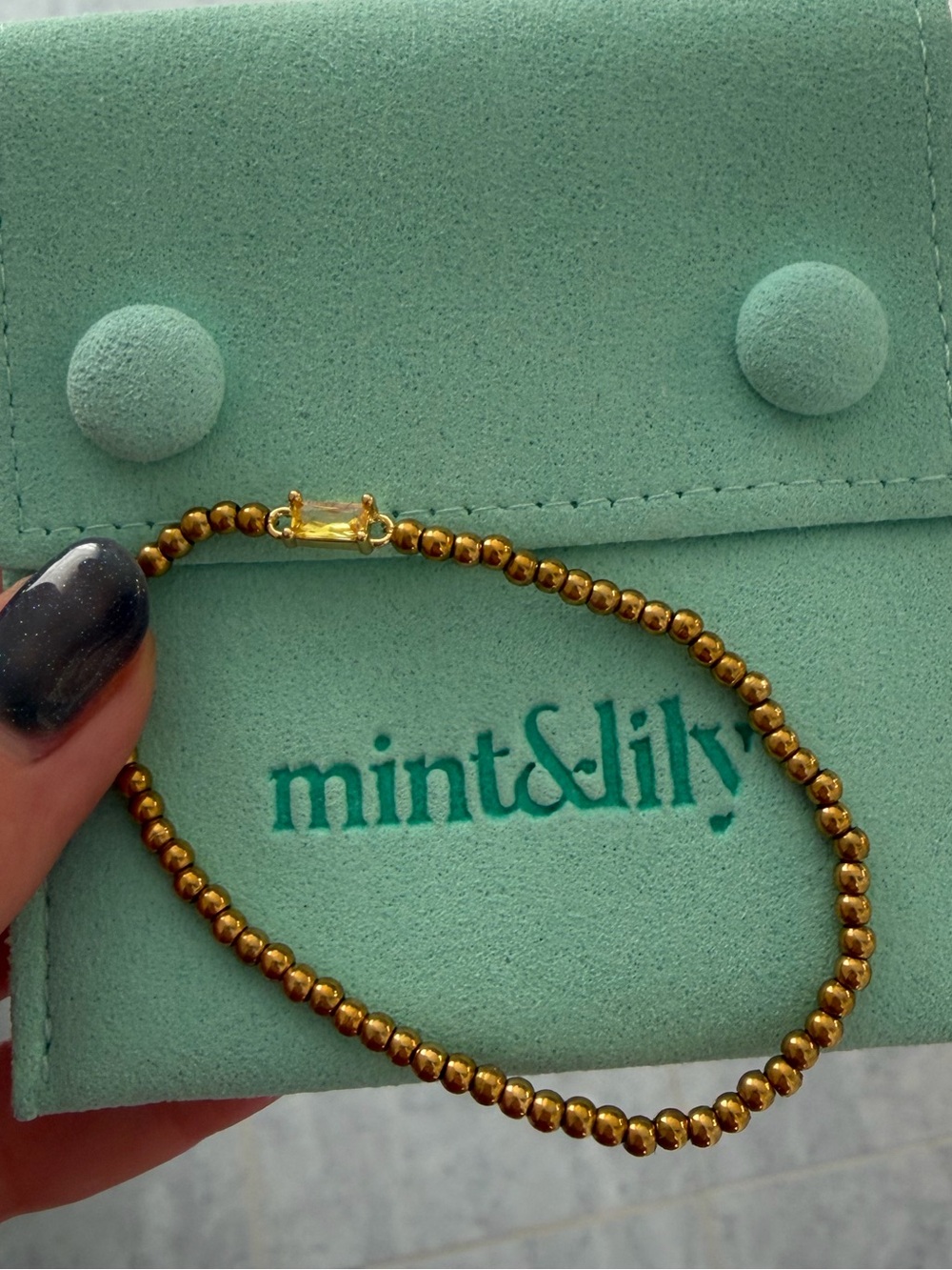 Mint & Lily November birthstone bracelet NWOT